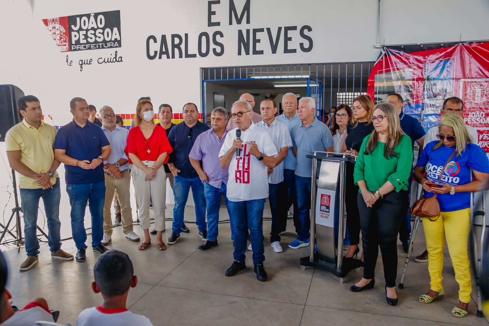 Escola entregue pelo prefeito é a 25ª reformada pela prefeitura - Foto: Reprodução