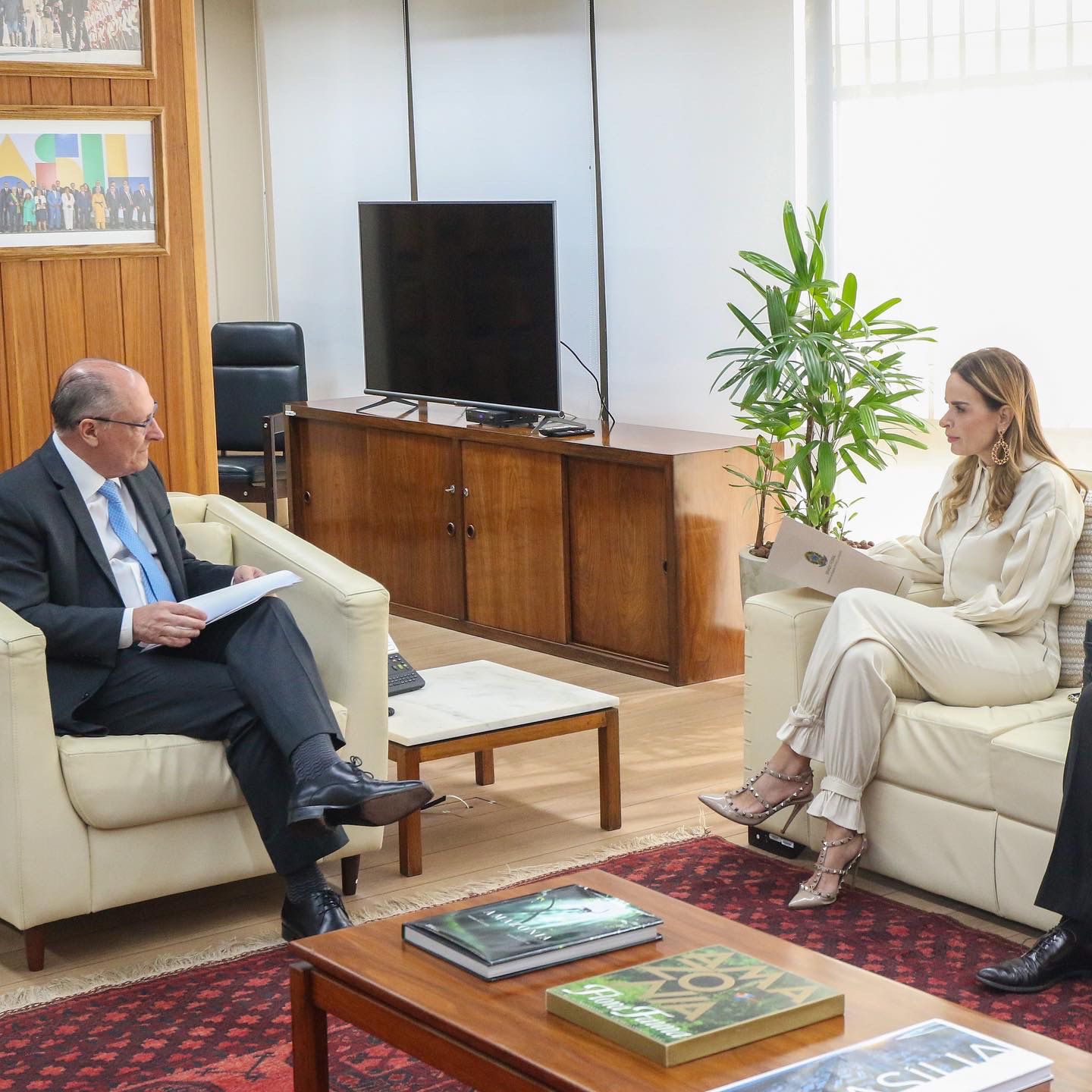 Senadora se reuniu com vice-presidente para discutir potencial econômico da cachaça paraibana - Foto: Reprodução