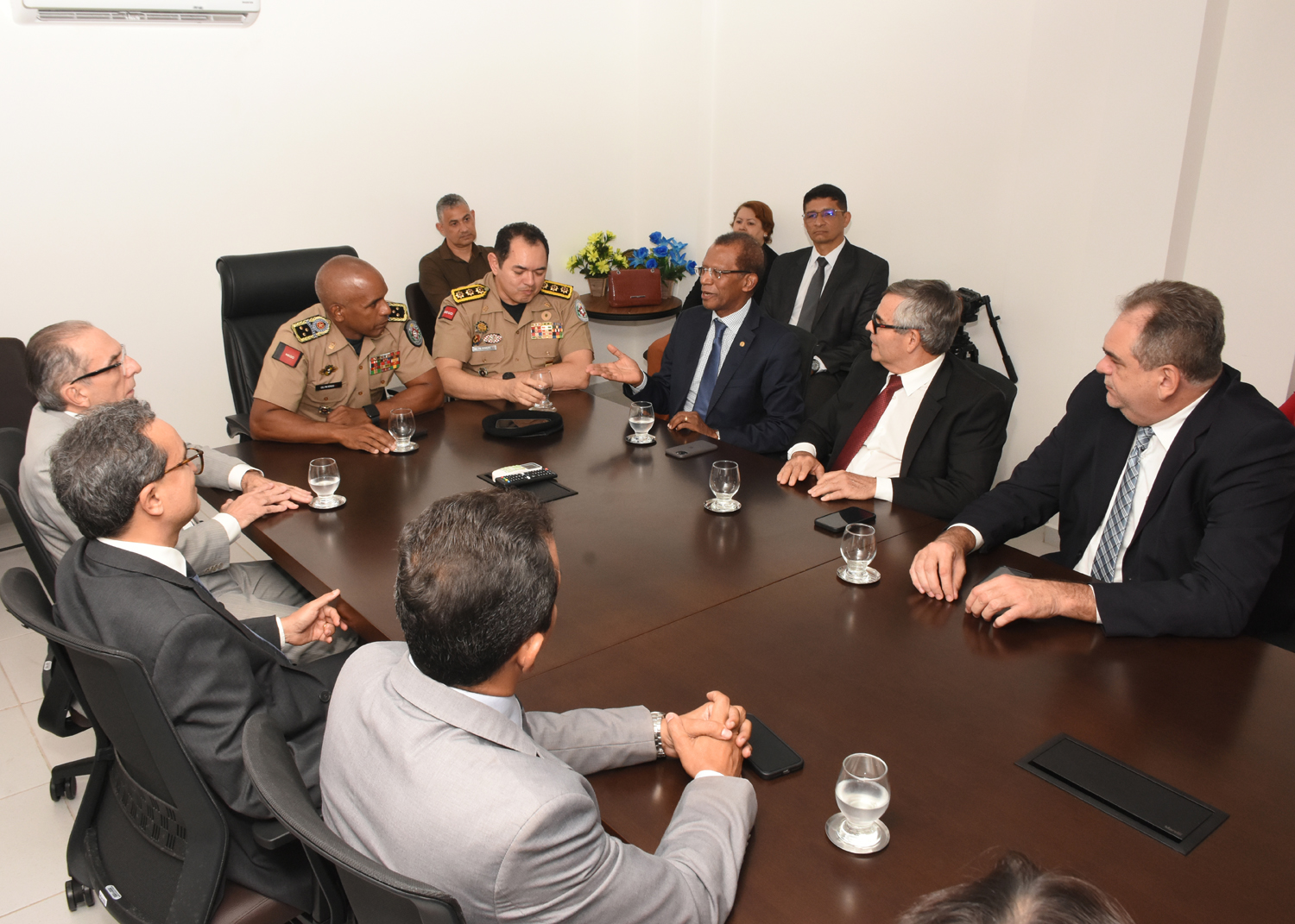 Reunião entre presidente do TJPB e comandante da PM buscou estreitar relações - Foto: Reprodução