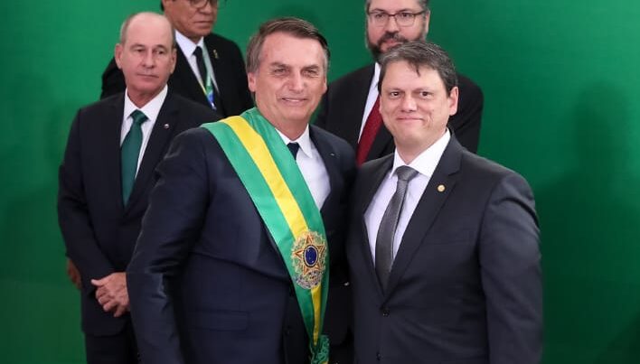 Tarcísio disse que apoiará nome escolhido por Bolsonaro - Foto: Governo Federal