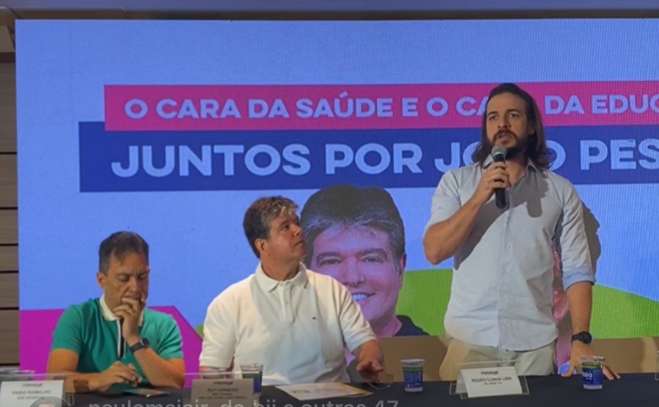 Ao lado de Pedro Cunha Lima, Ruy confirmou pré-candidatura - Foto: Reprodução