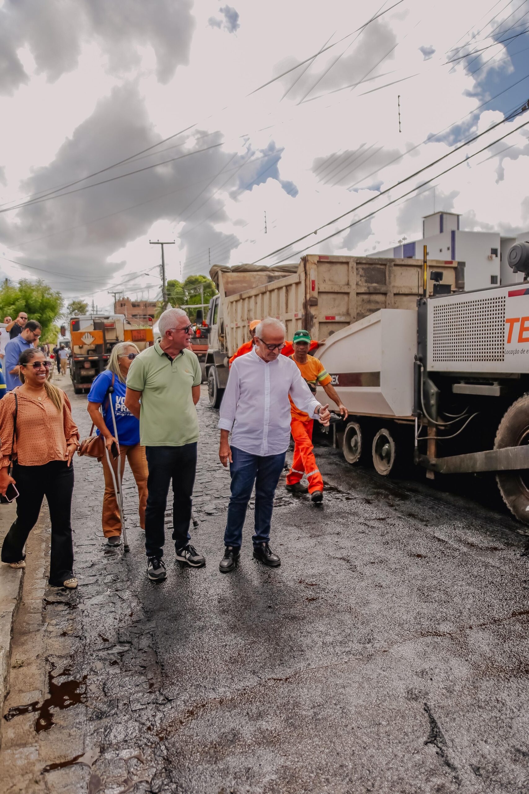 Cícero autorizou o asfaltamento de mais oito ruas - Foto: Reprodução