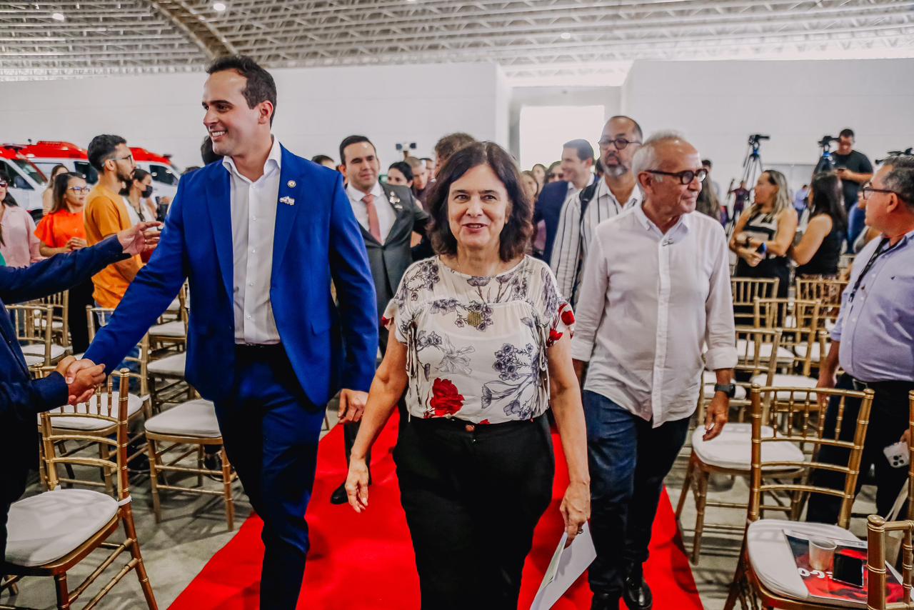 Novas ambulâncias foram entregues na presença da ministra Nísia Trindade - Foto: Reprodução