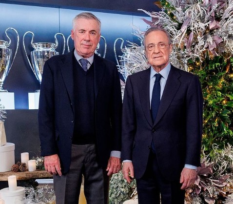 Carlo Ancelotti teve contratado renovado com o Real Madrid até 2026 - Foto: Reprodução/Instagram