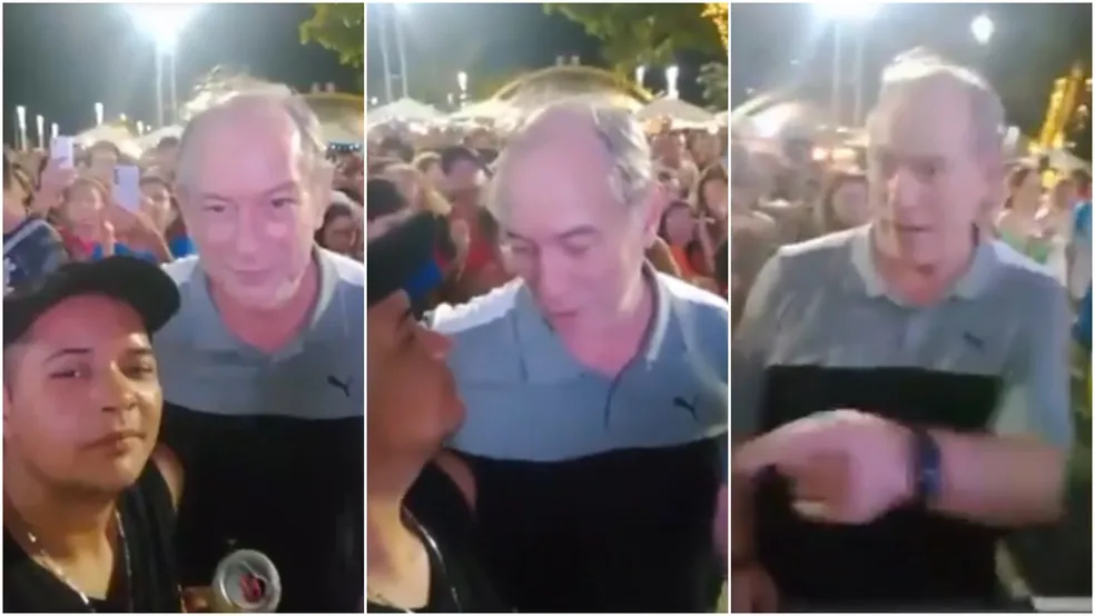 Ciro Gomes deu tapa em homem que o chamou de bandido - Foto: Reprodução