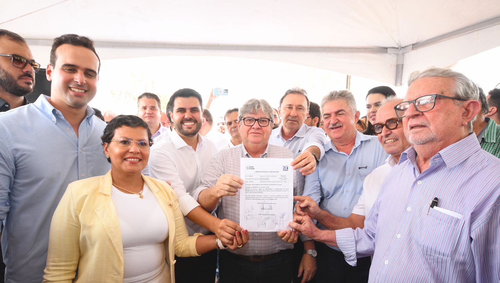 João autorizou início das obras do arco metropolitano - Foto:Reprodução