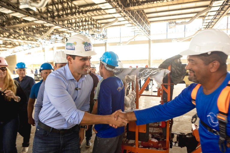 Governador em exercício estimou andamento das obras na Rainha da Borborema - Foto: Reprodução