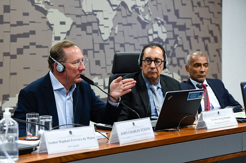 John Textor manteve acusação de que jogos do Brasileirão tiveram resultados manipulados - Foto: Roque de Sá/Agência Senado