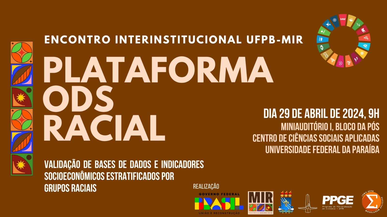 Plataforma ODS racial reunirá principais pesquisadores do país na UFPB - Foto: Divulgação