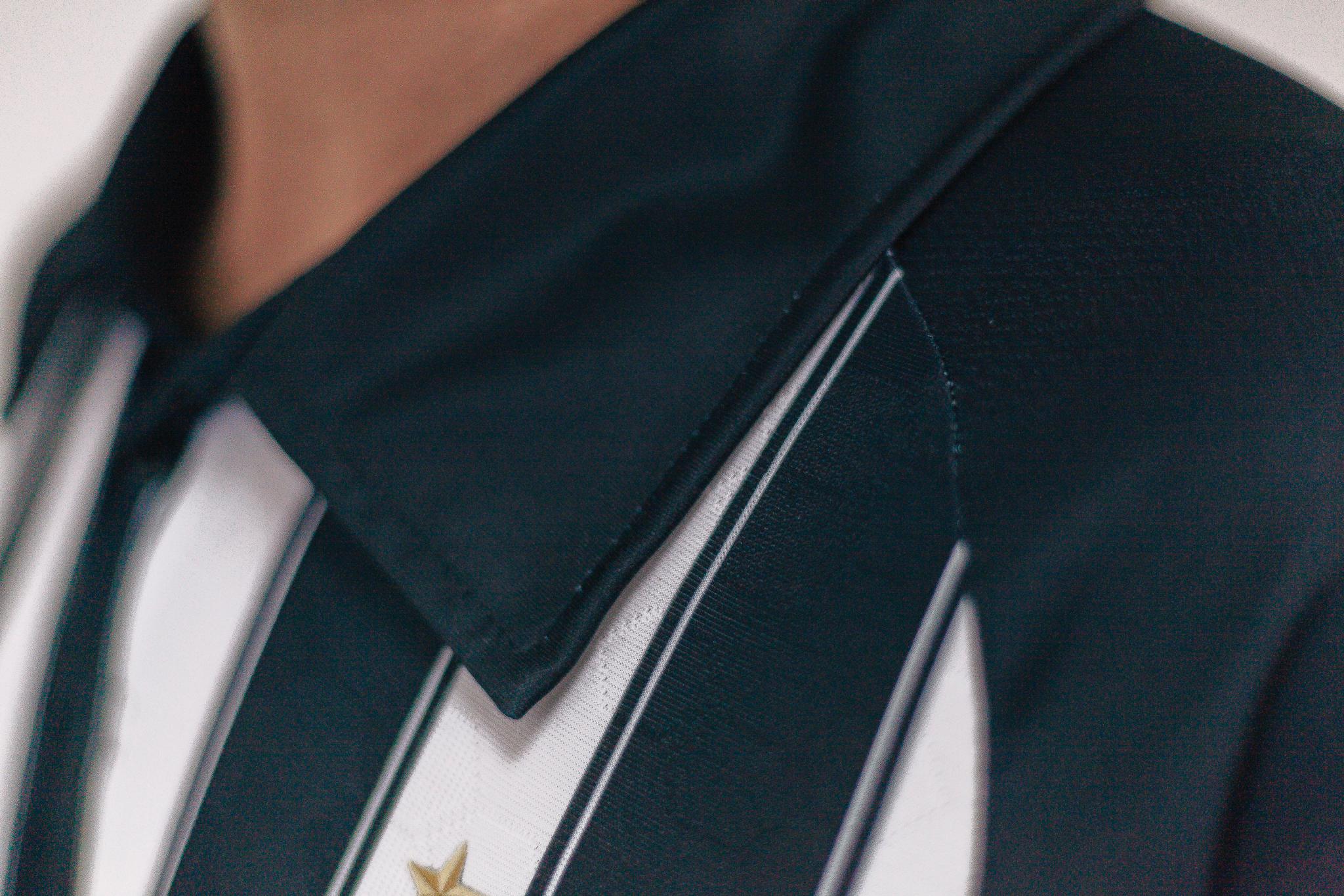 Detalhe da nova camisa do Botafogo-PB