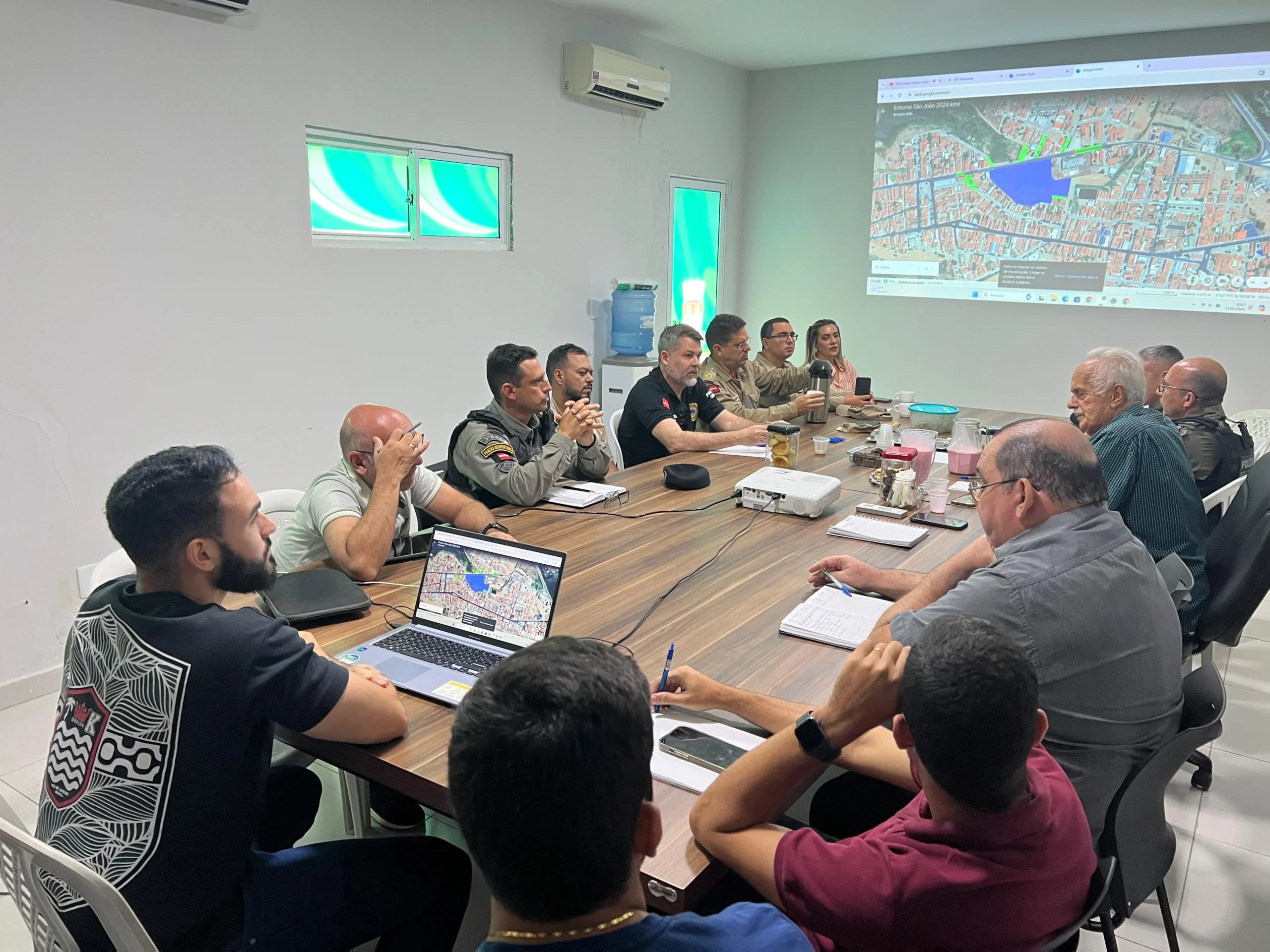 Forças da segurança pública estiveram reunidos com dirigentes da Prefeitura de Santa Luzia