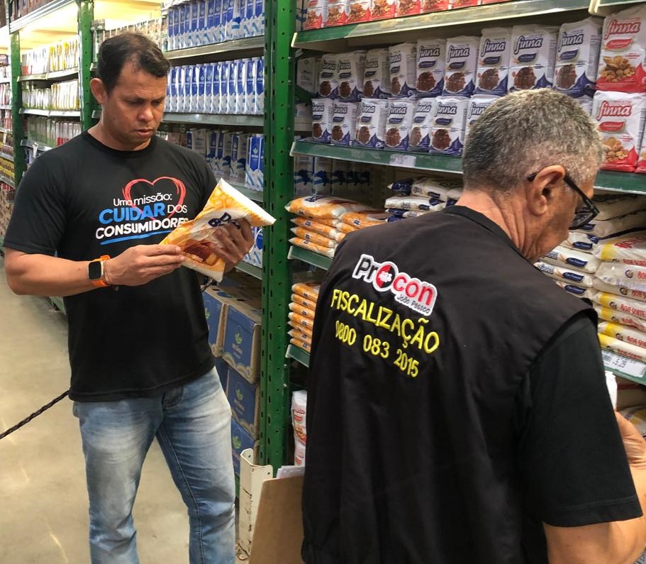 Fiscalização do Procon-JP em supermercados da Capital