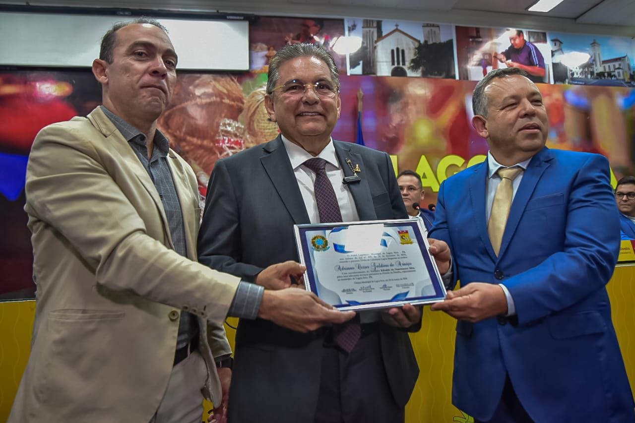 Adriano Galdino recebeu título de cidadania em Lagoa Seca - Foto: Reprodução