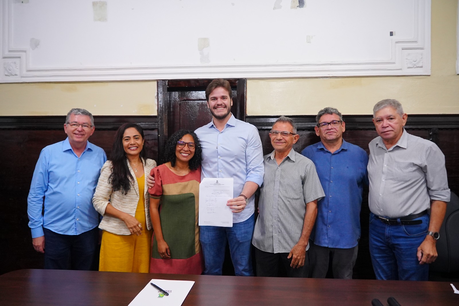 Bruno Cunha Lima aprovou o novo Plano de Cargos e Carreiras dos jornalistas da prefeitura de Campina Grande - Foto: Reprodução