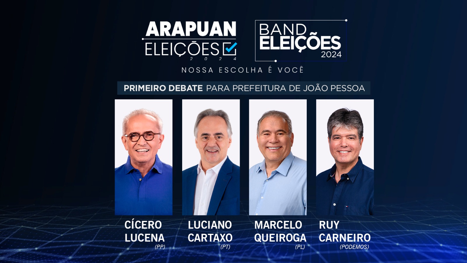 Sistema Arapuan marca início da cobertura eleitoral com debate exclusivo dos pré-candidatos à Prefeitura de João Pessoa