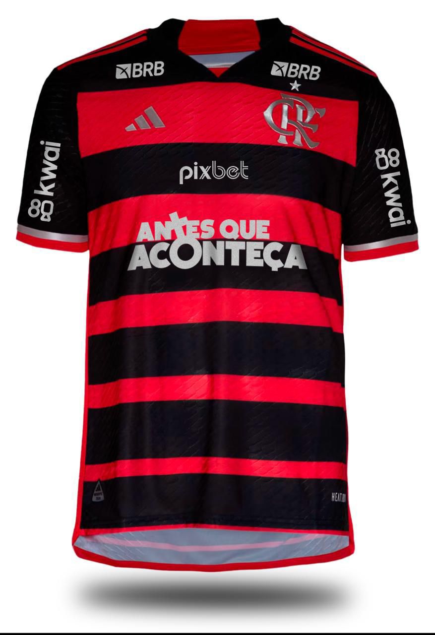 Flamengo abraça campanha de combate a violência contra a mulher e joga com a camisa do "Antes que Aconteça"