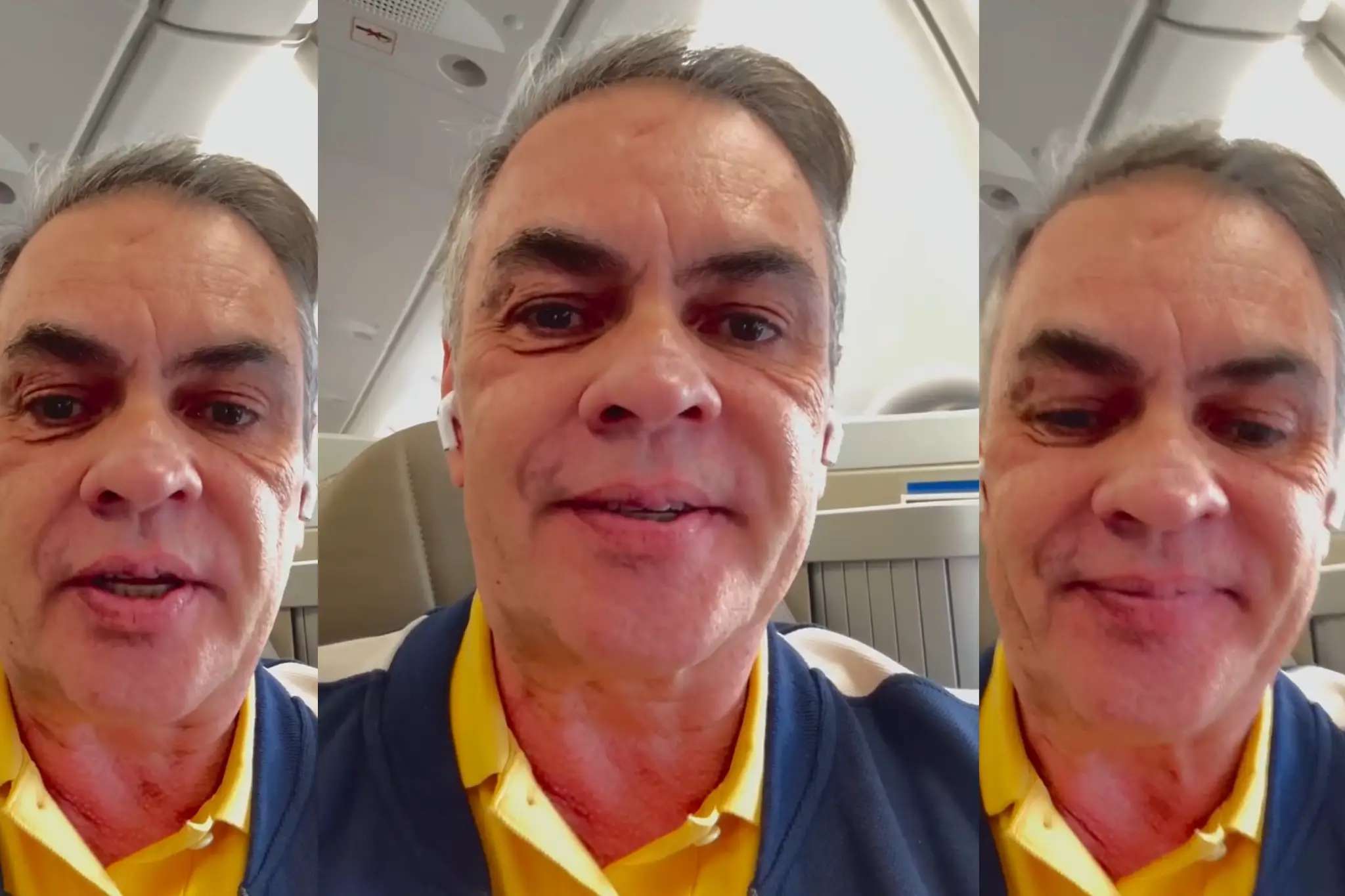 Cássio celebra reeleição de Bruno Cunha Lima em avião: “vitória da autonomia e independência do povo campinense"