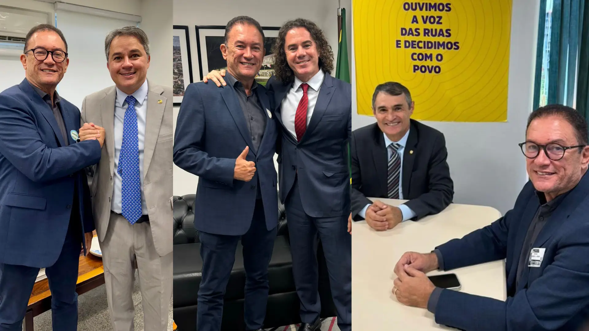 Romero Rodrigues, Veneziano e Efraim Filho garantem apoio objetivando a conquista de recursos para o custeio da saúde de Campina Grande