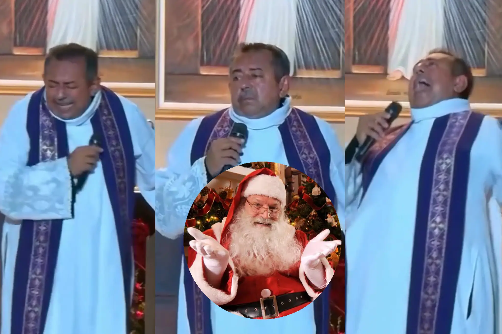 Padre paraibano critica Papai Noel e defende resgate do verdadeiro significado do Natal: “Não estou mais suportando aquele velho”