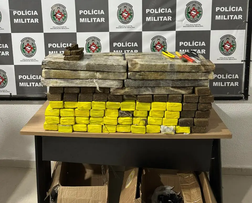 Casal é preso com 100 kg de drogas em João Pessoa