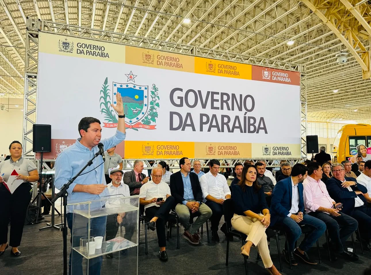 Em evento com governador e vice, Felipe Leitão reafirma pré-candidata de Adriano Galdino ao governo