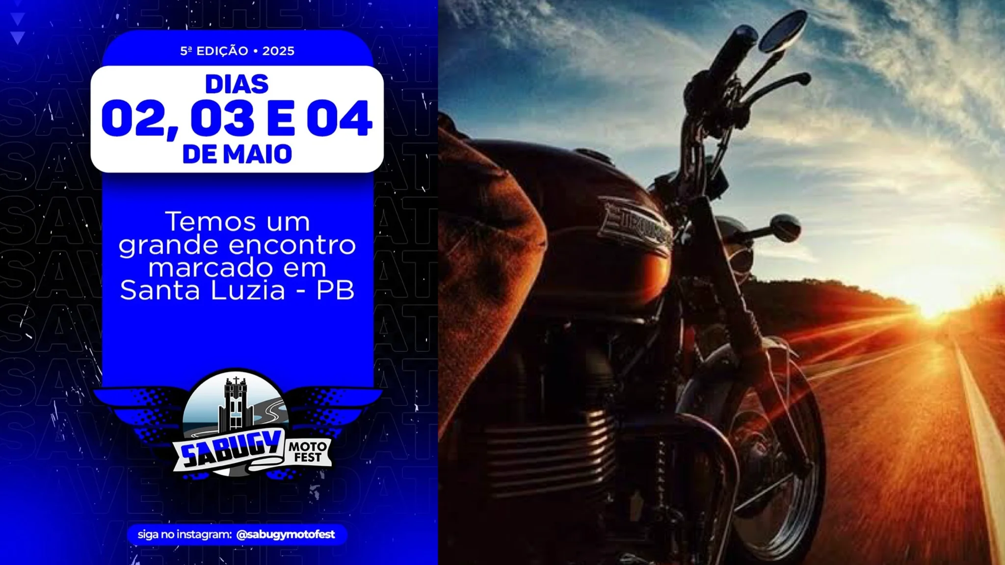 Santa Luzia se prepara para a 5ª edição do Sabugy Moto Fest, maior evento de motociclismo do Sertão paraibano