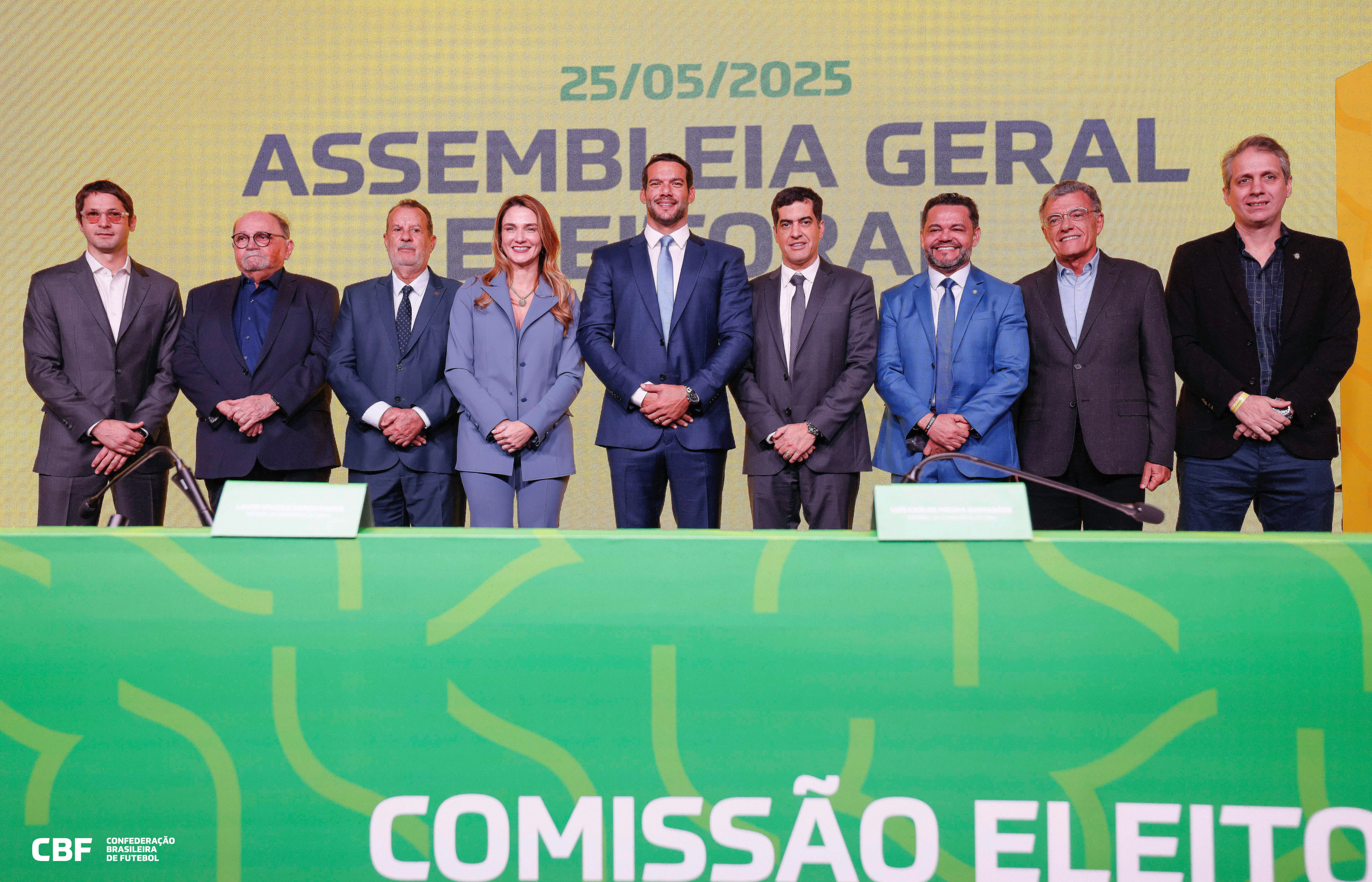 Samir Xaud é eleito presidente da CBF, e paraibana Michelle Ramalho integra grupo de oito vice-presidentes da entidade
