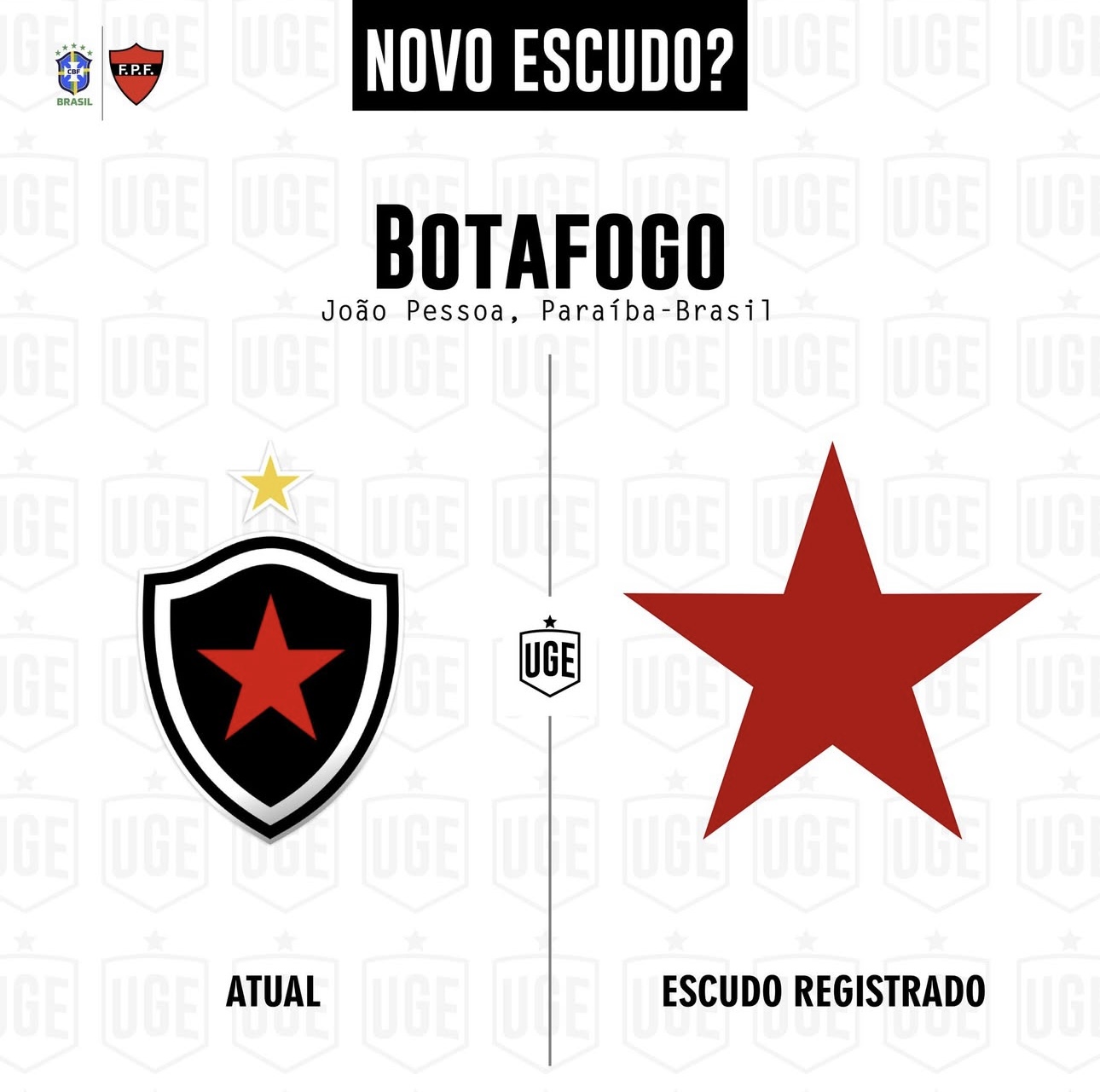 Botafogo-PB aprova uso da estrela vermelha como símbolo oficial e aguarda registro no INPI
