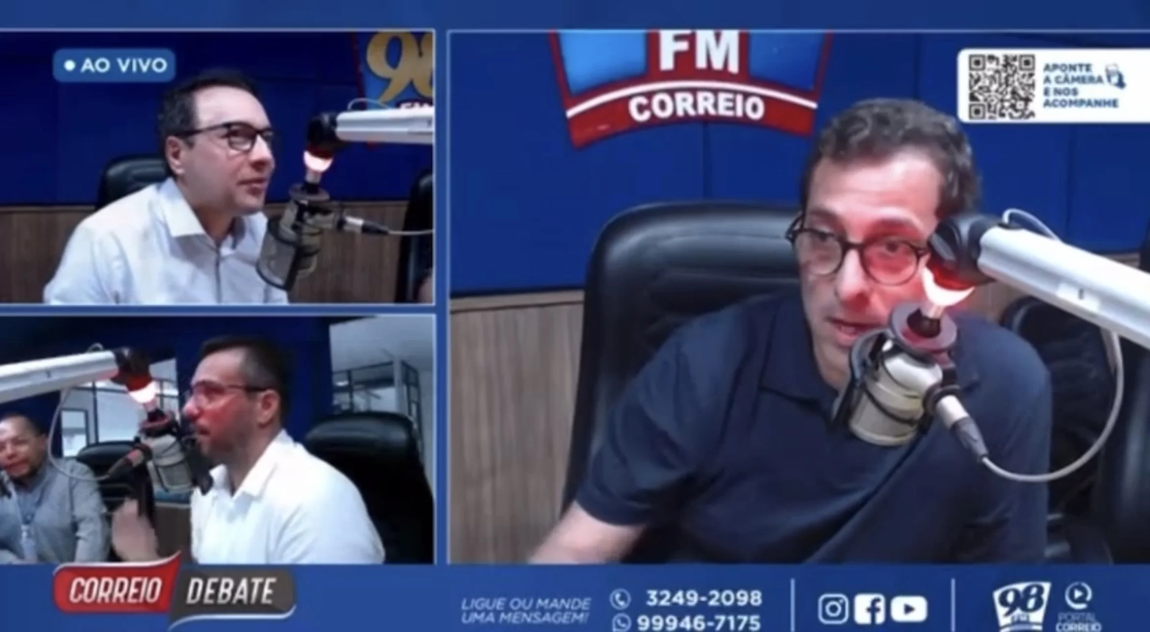 Tensão no ar: Deputado Gervásio Maia e jornalista Lázaro Farias 'trocam faspas' em entrevista no Correio Debate