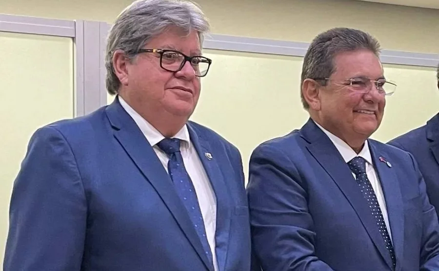 Governador João Azevedo e Adriano Galdino