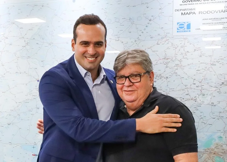 Vice-governador Lucas Ribeiro e o Governador João Azevedo - Foto: Reprodução