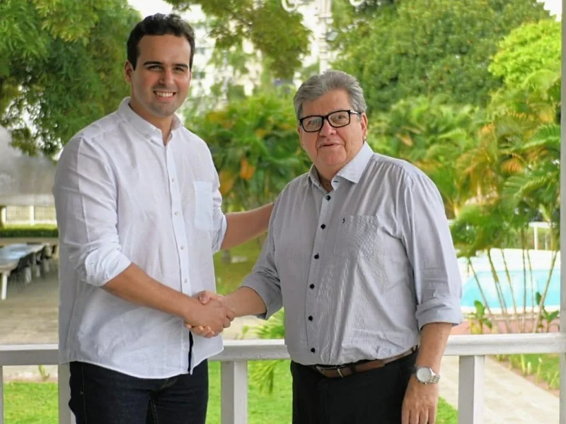 Vice-governador Lucas Ribeiro e o Governador João Azevedo - Foto: Reprodução
