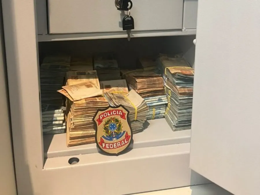 Buscas em um dos alvos da PF, no Maranhão. Divulgação / Polícia Federal