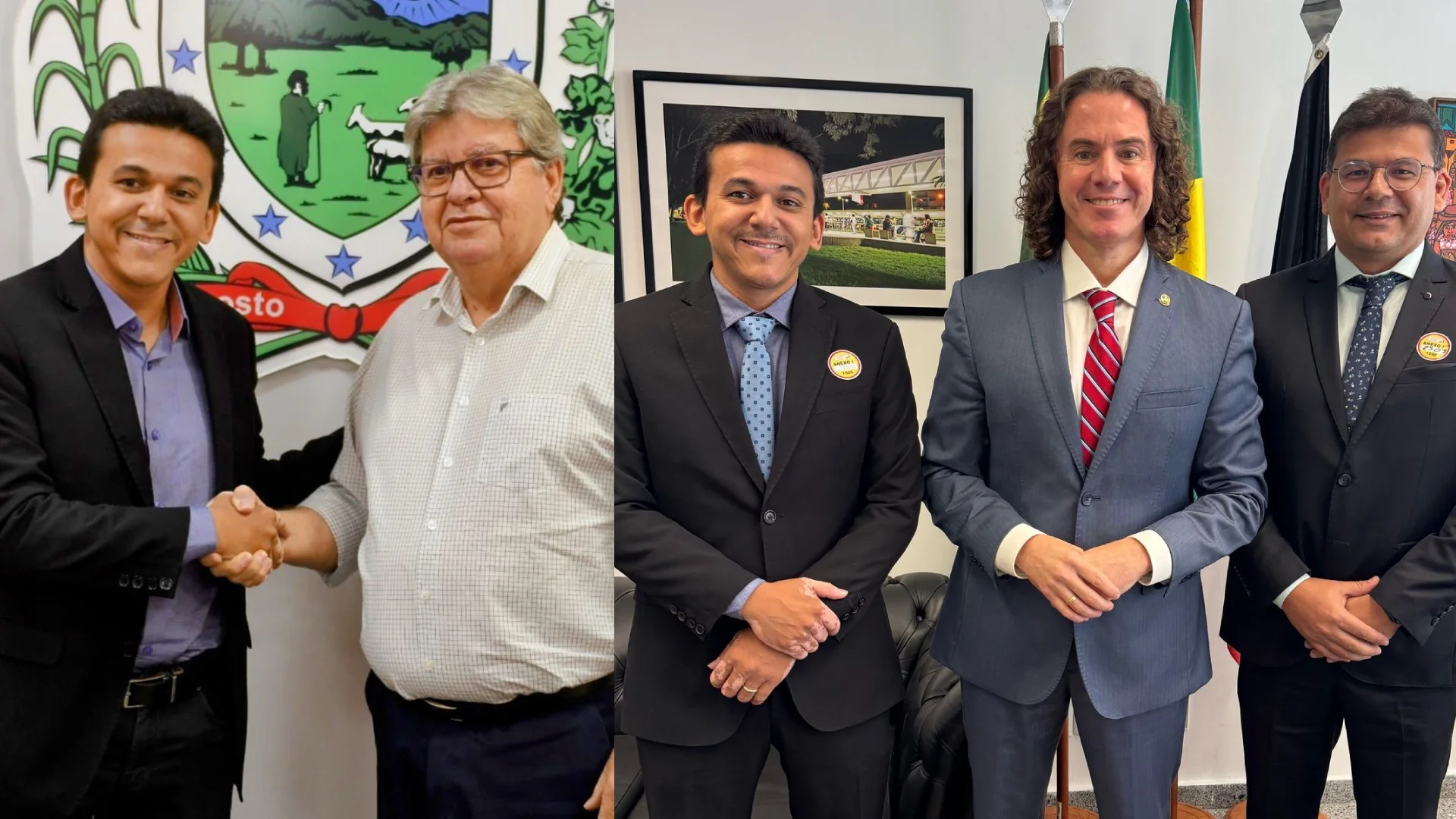 Prefeito de Santa Rita, Jackson Alvino, anuncia apoio oficial a João Azevêdo e Veneziano ao Senado em 2026