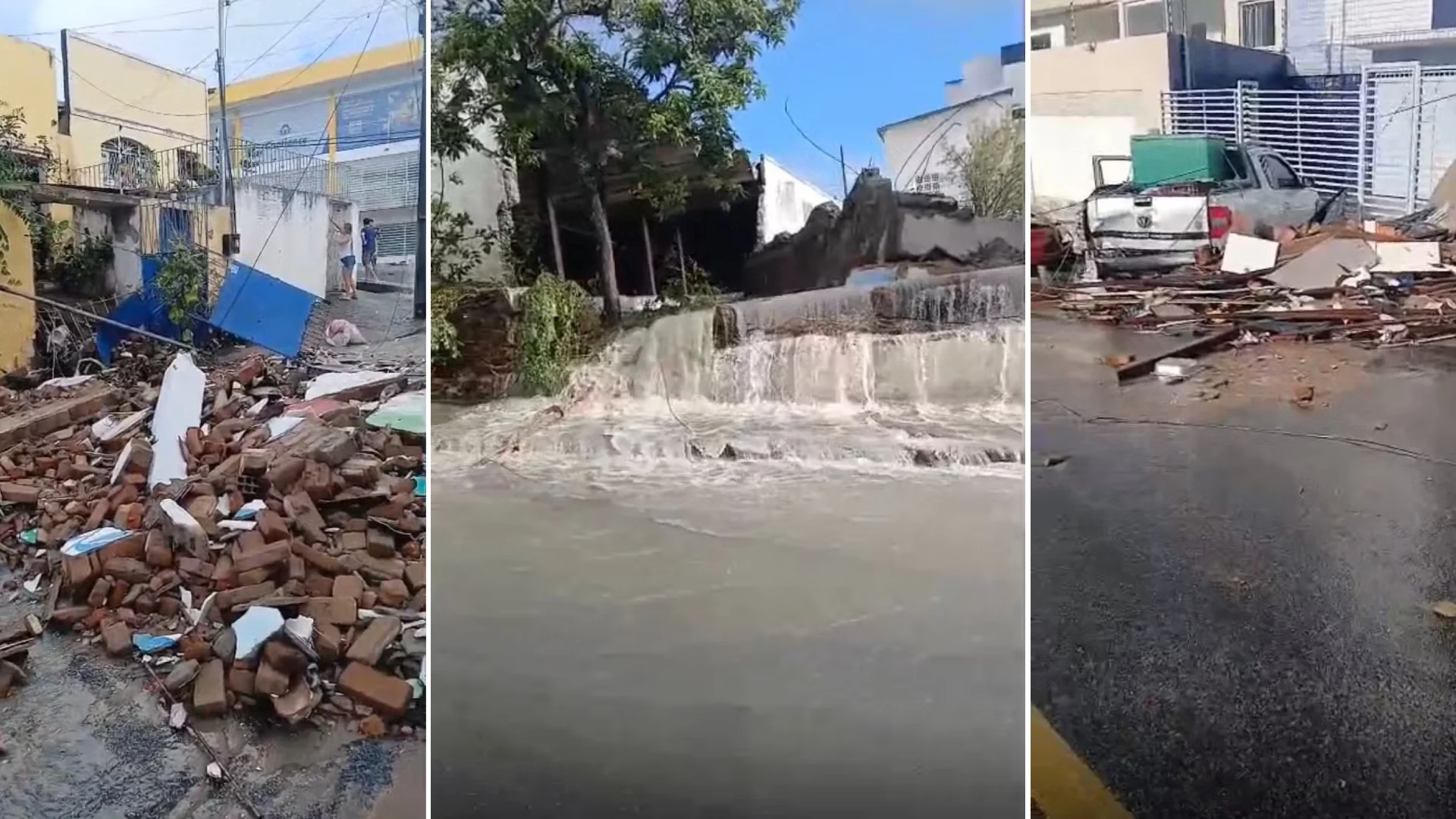 Rompimento de reservatório causa destruição em Campina Grande, deixa uma idosa morta e interrompe abastecimento de água em 40 bairros