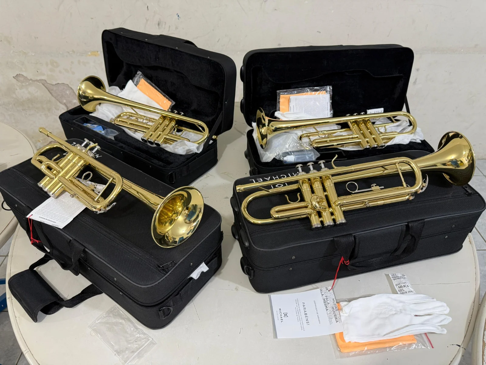 Instrumentos entregue pela secretaria de Várzea