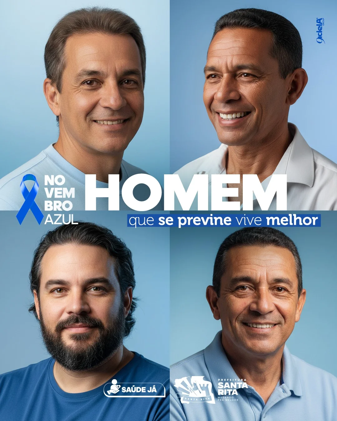 Campanha da prefeitura de Santa Rita relacionado ao novembro azul