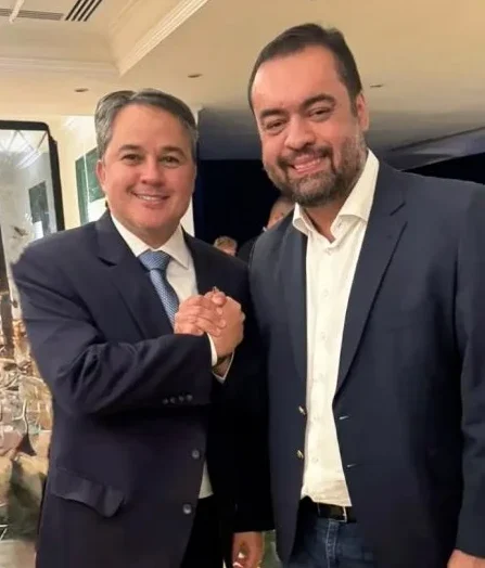 Governador do Rio de Janeiro, Cláudio Castro (PL e o senador Efraim Filho (União Brasil)