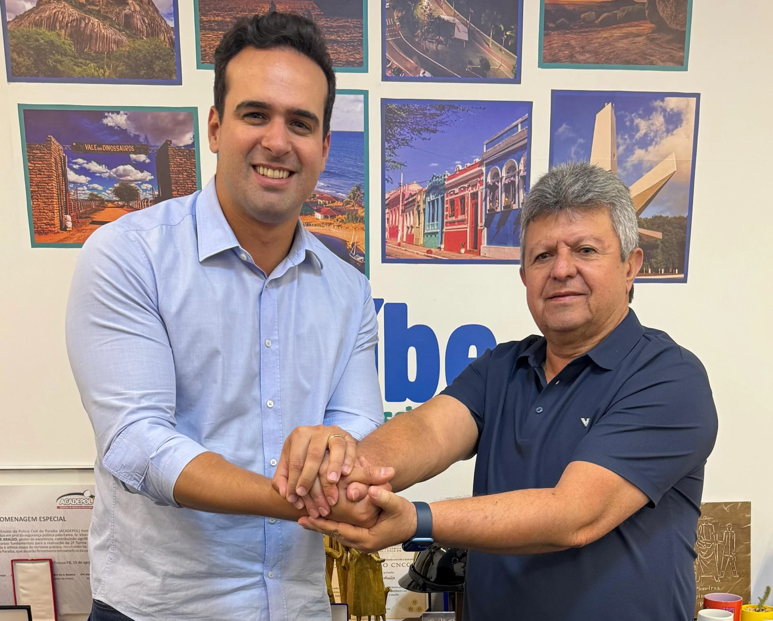 Vice-governador Lucas Ribeiro e o Prefeito de Gurinhém