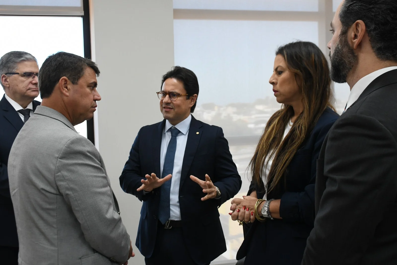 Dinho Dowsley (PSD), participou, nesta sexta-feira (19), de reuniões com o procurador-geral de Justiça, Leonardo Quintans