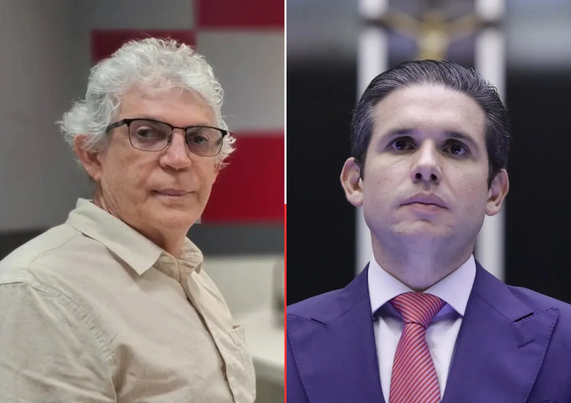 Ex-governador da Paraíba, Ricardo Coutinho e o presidente da Câmara, Hugo Motta
