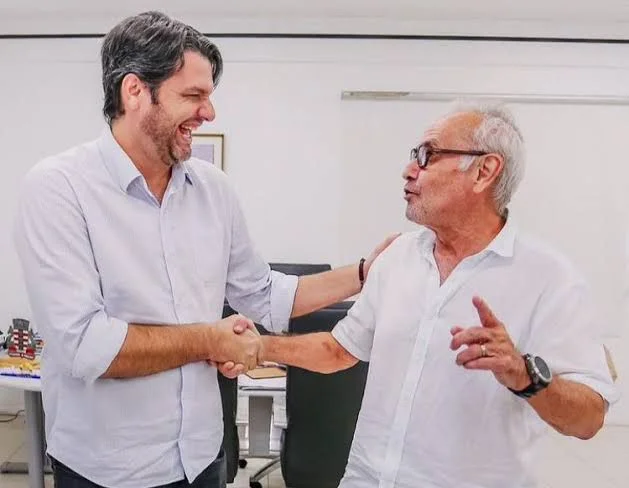 Prefeito de João Pessoa, Cícero Lucena (MDB) e vice-prefeito Leo Bezerra