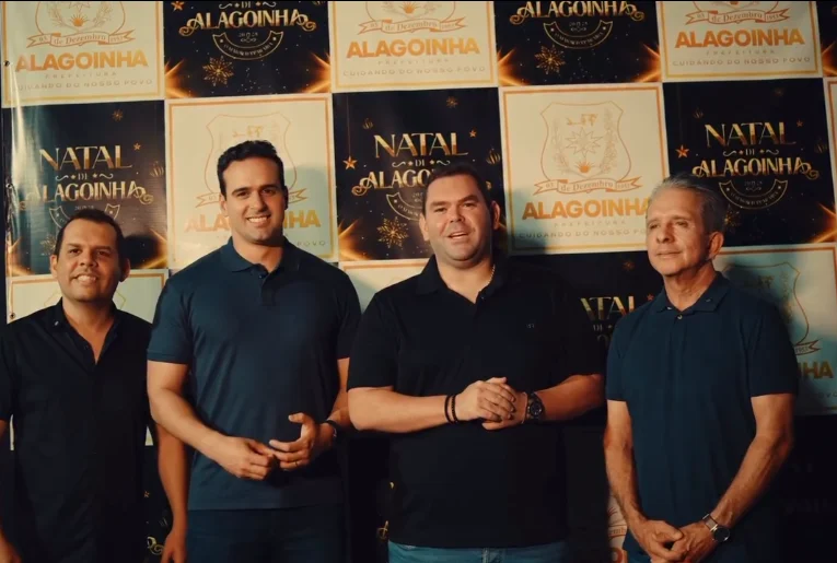 Na imagem, o prefeito e o vice-prefeito de Alagoinhas, Lucas Ribeiro (PP) e Nabor Wanderley