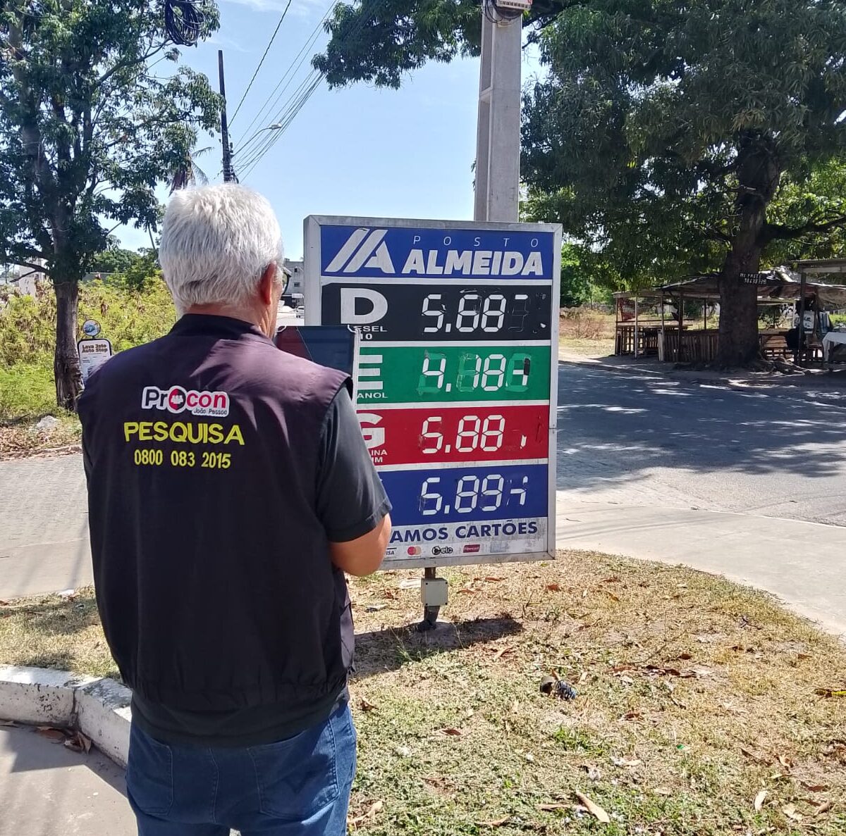 Valor baixo da gasolina, diz Procon-JP