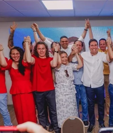 Na imagem, o deputado Felipe Leitão (Republicanos) e o senador Veneziano VItal Rêgo (MDB)