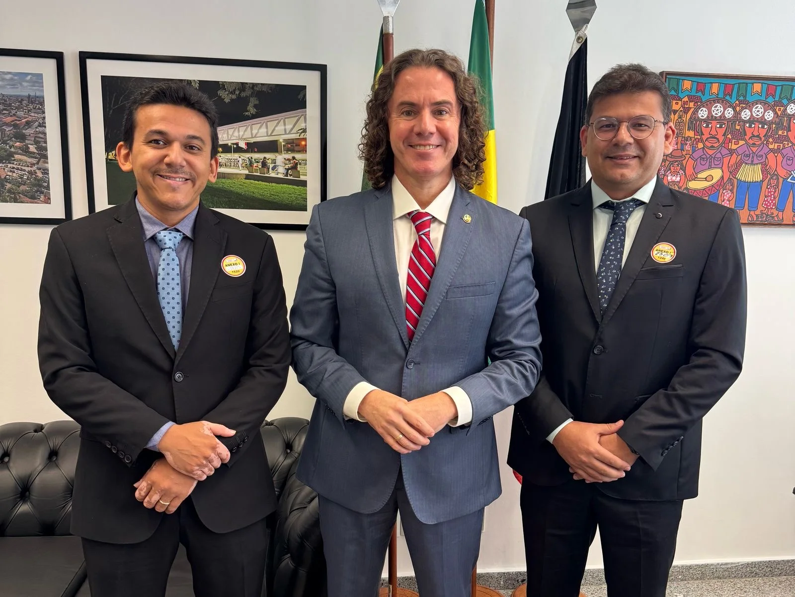 Na imagem, Jackson Alvino e Veneziano Vital