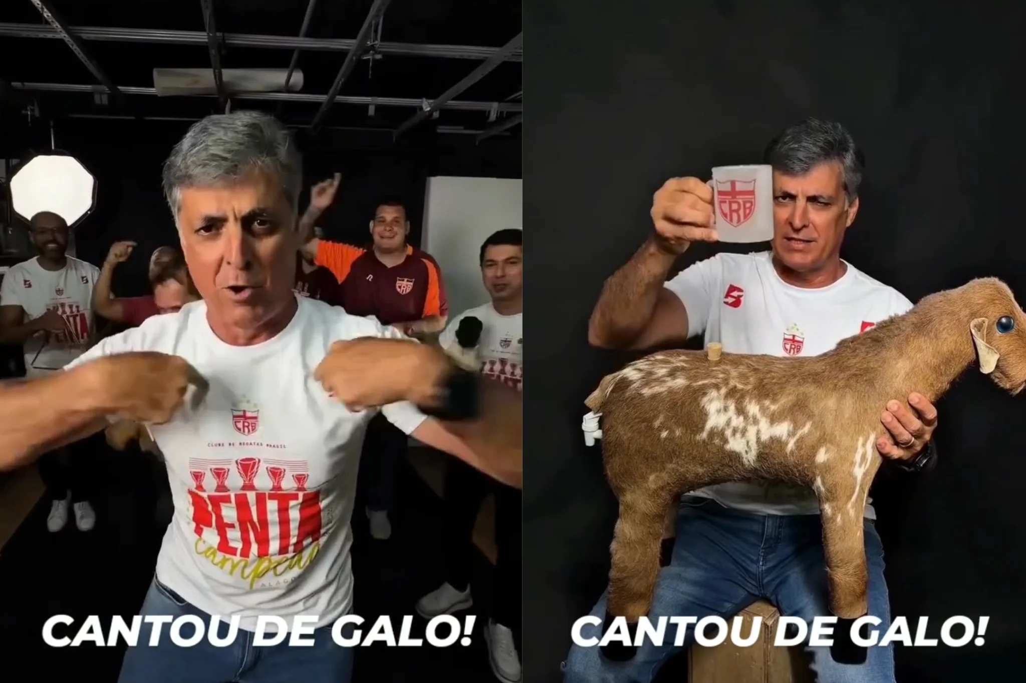 Após eliminar o Sousa na Copa do Brasil, presidente do CRB canta “Paraíba masculina” e responde Aldeone Abrantes em tom de brincadeira