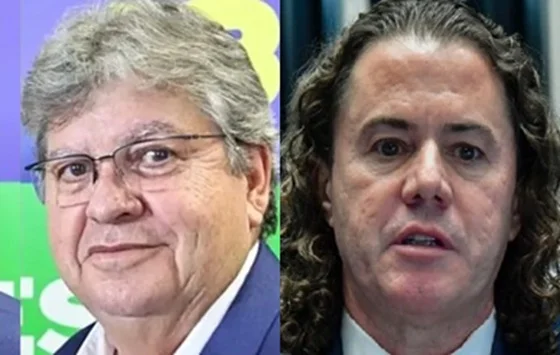 Ex-governador João Azevêdo (PSB) e o senador Veneziano Vital do Rêgo (MDB)