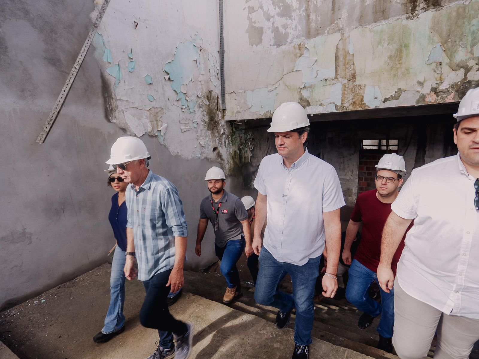 Leo Bezerra vistoria obras da nova base da Guarda Municipal no Centro Histórico e projeta entrega para agosto