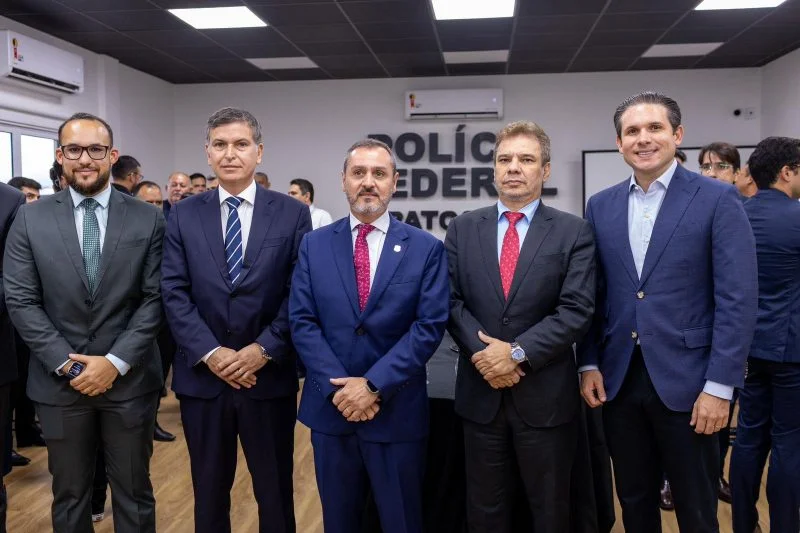 Ministro da Justiça e Hugo Motta presentes na inauguração da nova sede da Polícia Federal em Patos